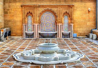 Brunnen im Mausoleum of Mohammed V